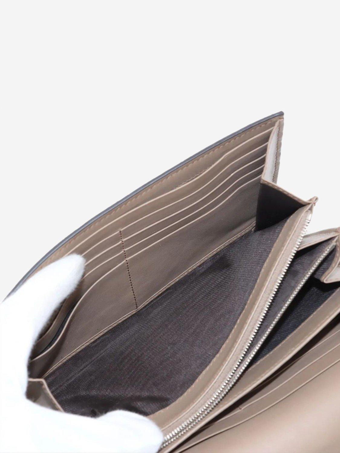 Product image 10 of 10, which shows Pre-loved GUCCI GG Supreme Dionysus Chain Wallet, Brown/Multi