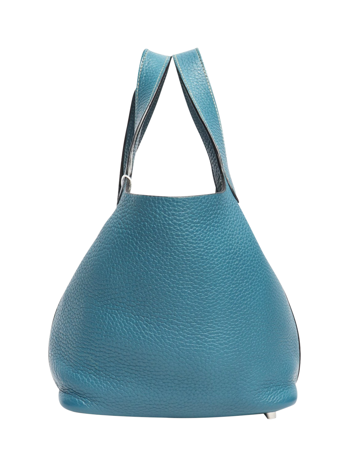 Product image 2 of 6, which shows Pre-loved Hermès Jean Picotin 18 Clemence Bag, Blue