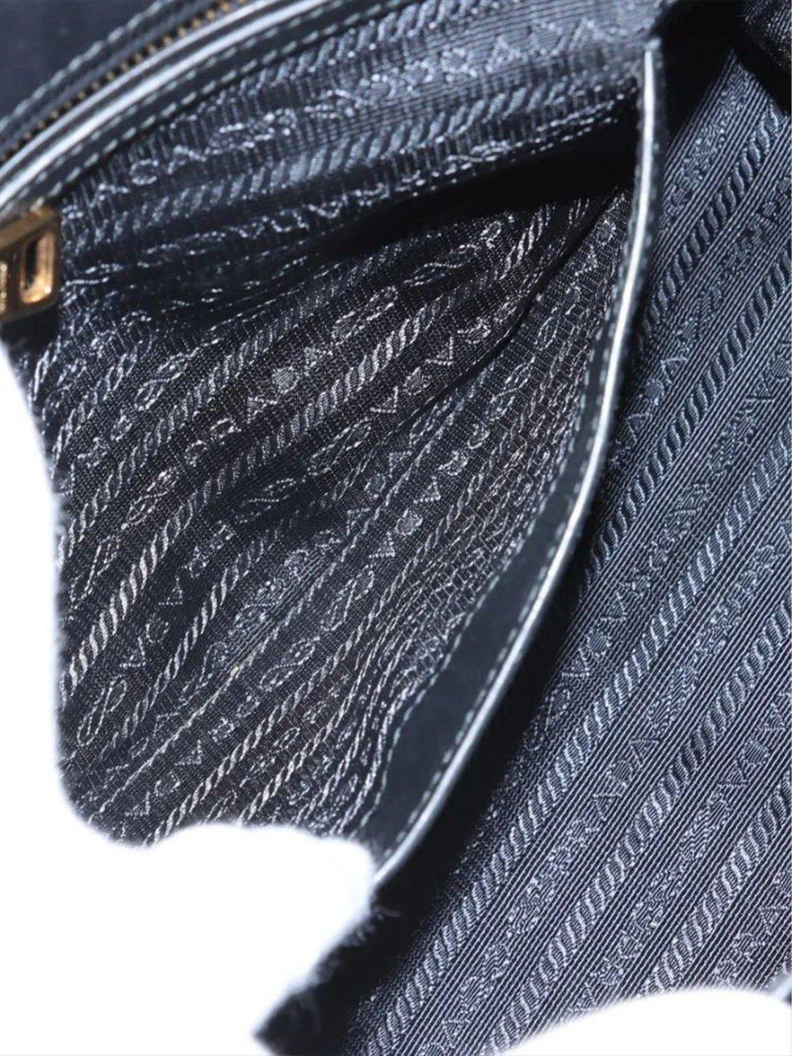 Product image 9 of 10, which shows Pre-loved Prada Saffiano Galleria 2-way Bag, Black