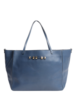 Pre-loved Valentino Rockstud Tote Bag, Blue, Blue