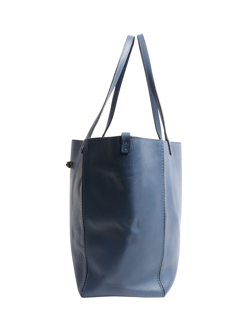 Product image 2 of 4, which shows Pre-loved Valentino Rockstud Tote Bag, Blue