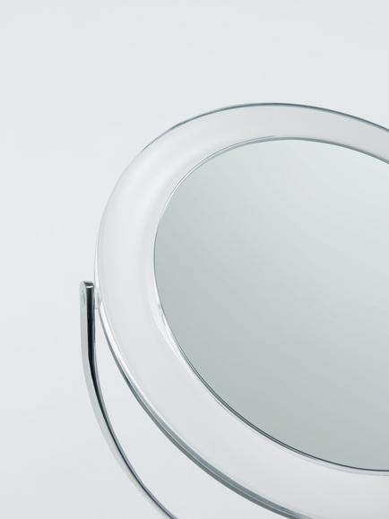 John Lewis Orbit II Pedestal Mirror, Clear - view 2, Clear