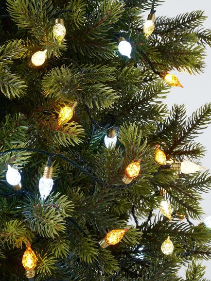 John Lewis 120 Vintage Multifunction LED Lights, Lit Length 12m, Multi - view 2, Multi