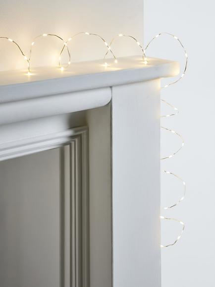 John Lewis 240 Micro LED String Lights, Lit Length 12m, Warm White - view 2, Warm White