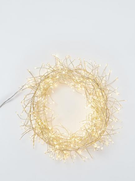 John Lewis 480 Cluster Vine Multifunction Micro LED Lights, Lit Length 3m, Warm White