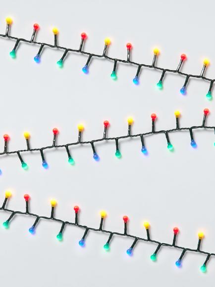 John Lewis 500 Multifunction LED Berry Lights, Lit Length 11m, Multi