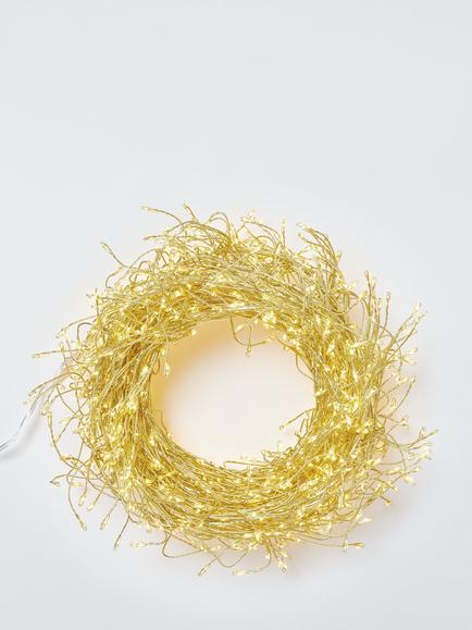 John Lewis 960 Cluster Vine Multifunction Micro LED Lights, Lit Length 6m, Warm/Classic White