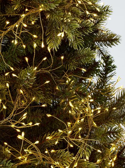 John Lewis 960 Cluster Vine Multifunction Micro LED Lights, Lit Length 6m - view 2, Warm/Classic White