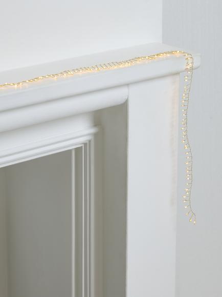 John Lewis 100 Battery Operated Micro LED Cluster Lights, Warm White - view 2, Warm White