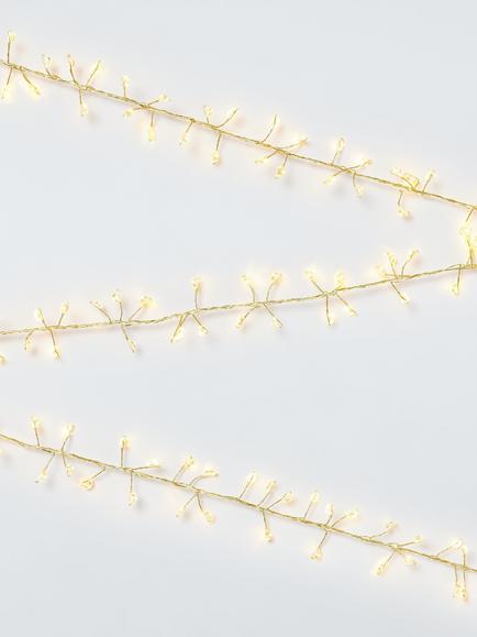 John Lewis 240 LED Firecracker Lights, Gold/Classic Warm White, Classic Warm White
