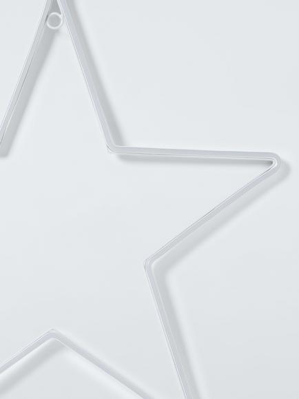 John Lewis Neon Star Light, White - view 2, White