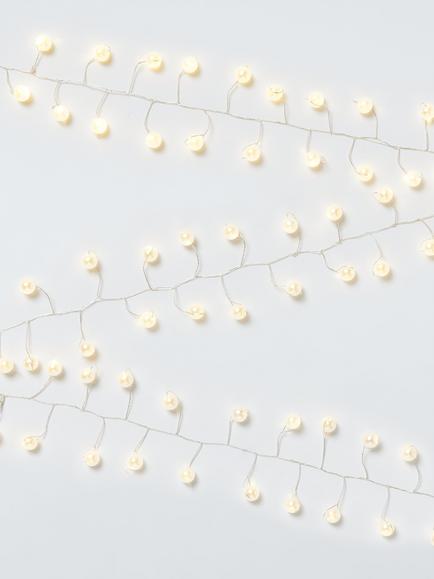 John Lewis Battery Operated 80 Micro LED Berry Lights, Warm White
