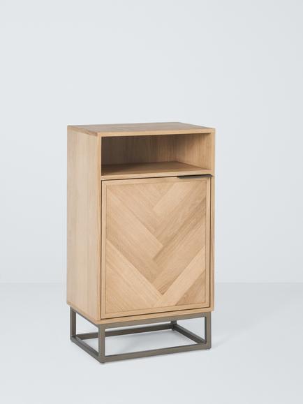 John Lewis Estate Single Cabinet, Oak, Natural