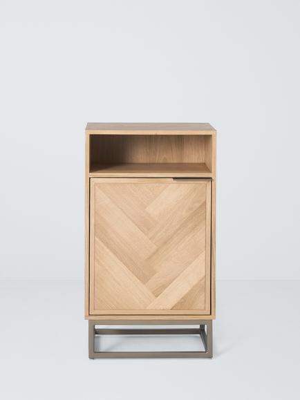 John Lewis Estate Single Cabinet, Oak - view 2, Natural