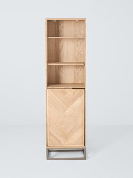 John Lewis Estate Tallboy, Oak - view 2, Natural