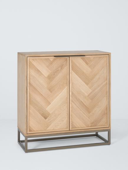 John Lewis Estate 2 Door Cabinet, Oak, Natural