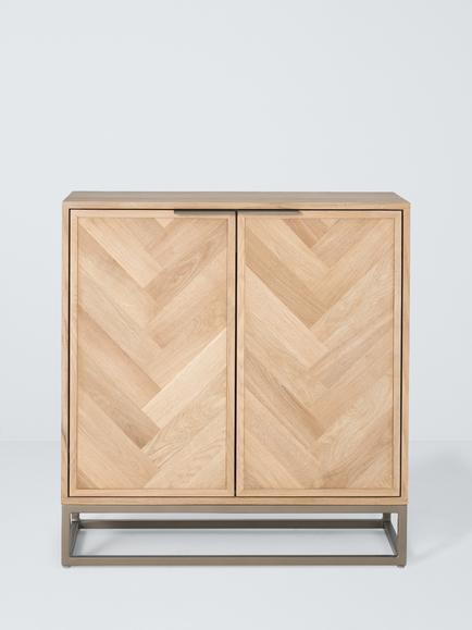 John Lewis Estate 2 Door Cabinet, Oak - view 2, Natural