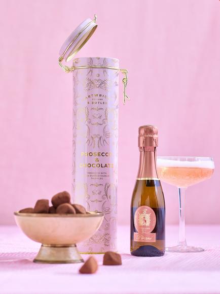 Cartwright & Butler Prosecco & Truffles Tin, Multi