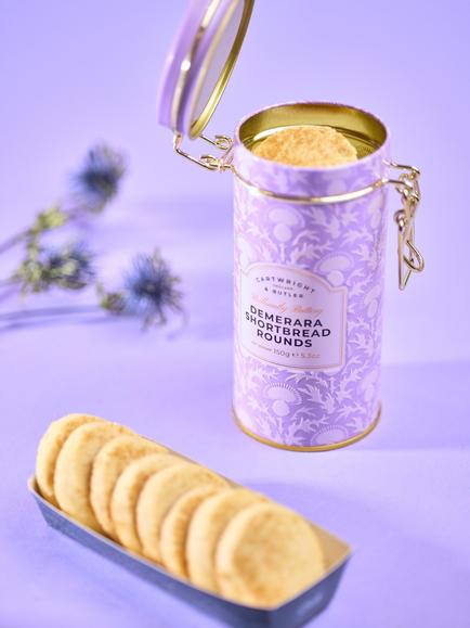 Cartwright & Butler Demerara Shortbread Rounds Tin, 150g - view 2, Multi