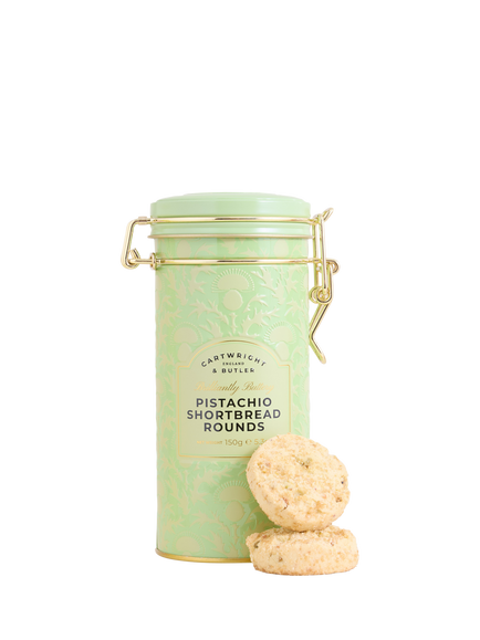 Cartwright & Butler Pistachio Shortbread Rounds Tin, 150g, Multi