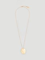 HUSH Jett Oversized Molten Pendant Necklace, Gold