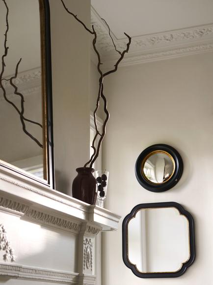 John Lewis Heritage Wood Frame Wall Mirror, Black - view 2, Black