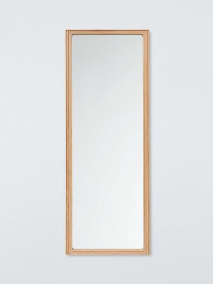 John Lewis Scandi Wood Frame Full-Length Wall Mirror, 160 x 60cm, Oak, Oak