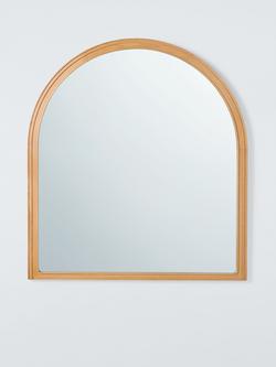 John Lewis Oak Wood Overmantel Wall Mirror, 105 x 95cm, Natural Oak, Oak