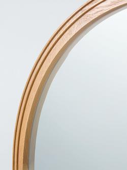 John Lewis Oak Wood Overmantel Wall Mirror, 105 x 95cm, Natural Oak - view 2, Oak