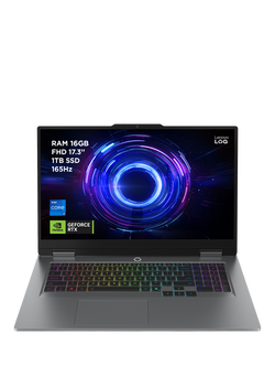 Lenovo LOQ 83JH00BXUK Gaming Laptop, Intel Core i7 Processor, 16GB RAM, 1TB SSD, RTX 5070, 17.3” Full HD, Luna Grey, Luna Grey