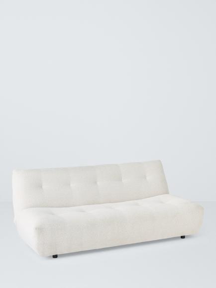 John Lewis Luma Medium 3 Seater Sofa Bed, Natural Boucle, Natural Boucle
