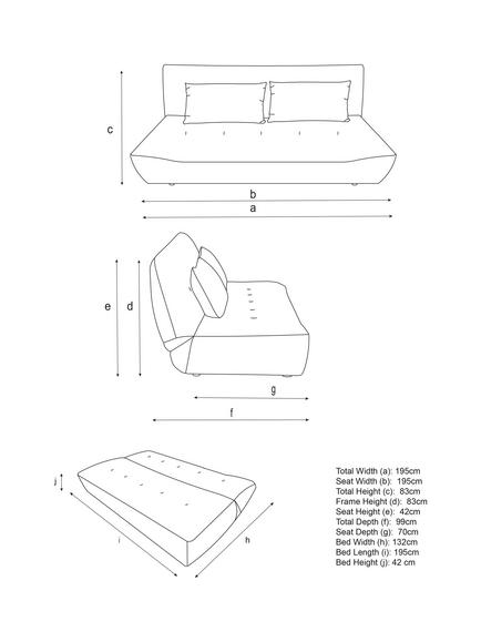 John Lewis Luma Medium 3 Seater Sofa Bed, Natural Boucle - view 2, Natural Boucle