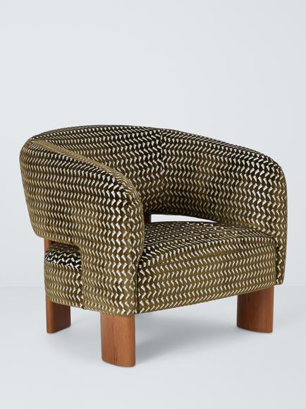 John Lewis Bolo Armchair, Green Geo, Green Geo