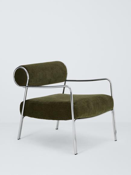 John Lewis Hoxton Armchair, Green Chenille, Green
