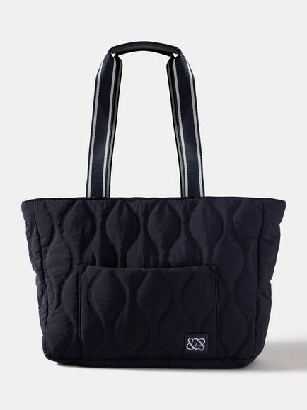 Mint Velvet Jamie Heavy Quilted Tote Bag, Blue, Blue