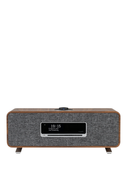 Ruark R3S DAB/DAB+/FM/Internet Radio & CD Bluetooth Wi-Fi Wireless All-In-One Music System - view 2, Walnut/Slate