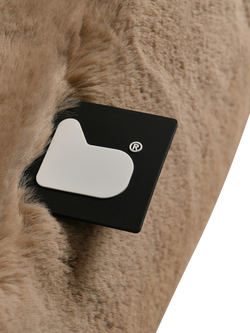 Extreme Lounging Faux Fur Bean Bag Chair, Marshmallow - view 2, Marshmallow