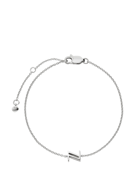 Monica Vinader Initial Z Chain Bracelet, Silver, Silver