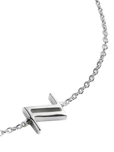 Monica Vinader Initial Z Chain Bracelet, Silver - view 2, Silver