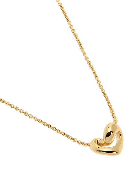 Monica Vinader Infinity Heart Necklace, Gold, 