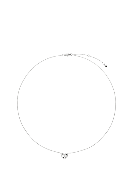 Monica Vinader Infinity Heart Pendant Necklace, Silver - view 2, 