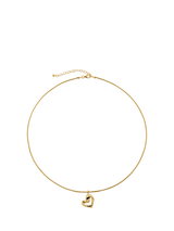 Monica Vinader Infinity Heart Snake Chain Pendant Necklace, Gold