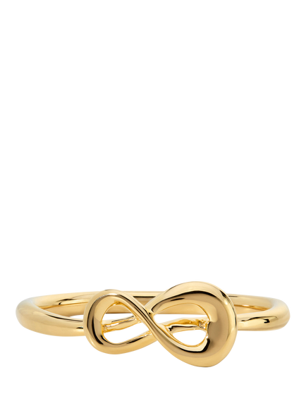 Monica Vinader Infinity Ring, Gold - view 2, Gold
