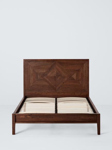 John Lewis Padmina Bed Frame, FSC-Certified (Acacia Wood),  Double, Café - view 2, Café