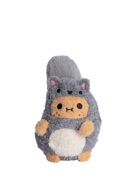 Noodoll Grey Squirrel Ricespud Soft Toy, Grey