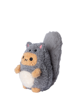 Noodoll Grey Squirrel Ricespud Soft Toy - view 2, Grey