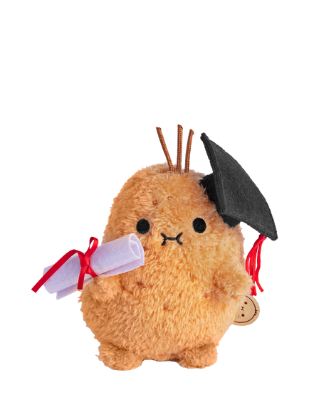 Noodoll Ricespud Graduate Soft Toy, Brown