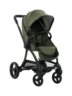 egg3 Pushchair, Carrycot & Accessories with egg Shell 360 Pro Car Seat & Base Luxury Bundle, Sage - view 2, Sage