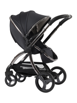 egg3 Pushchair, Carrycot & Accessories with egg Shell 360 Pro Car Seat & Base Luxury Bundle, Carbonite - view 2, Carbonite