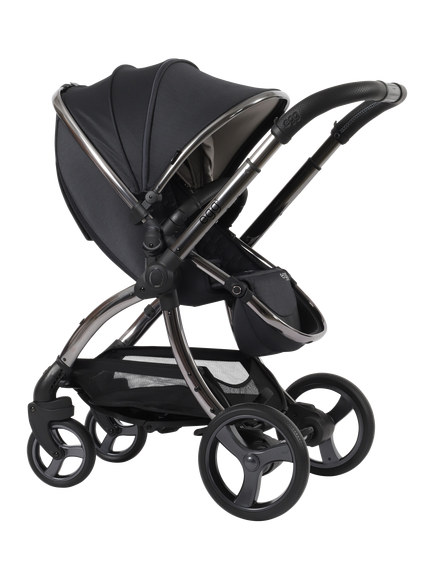 egg3 Pushchair, Carrycot & Accessories with egg Shell 360 Pro Car Seat & Base Luxury Bundle, Carbonite - view 2, Carbonite